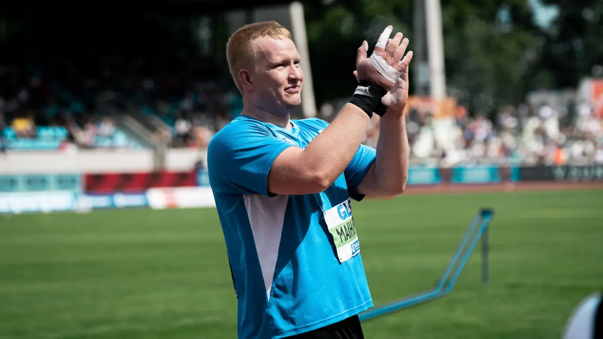 Eric Maihoefer (VfL Sindelfingen, Kugelstossen Maenner), GER, Leichtathletik, Athletics, Deutsche Meisterschaft, Die Finals, 02.08.2025,
Foto: Eibner-Pressefoto/Stefan Mayer
