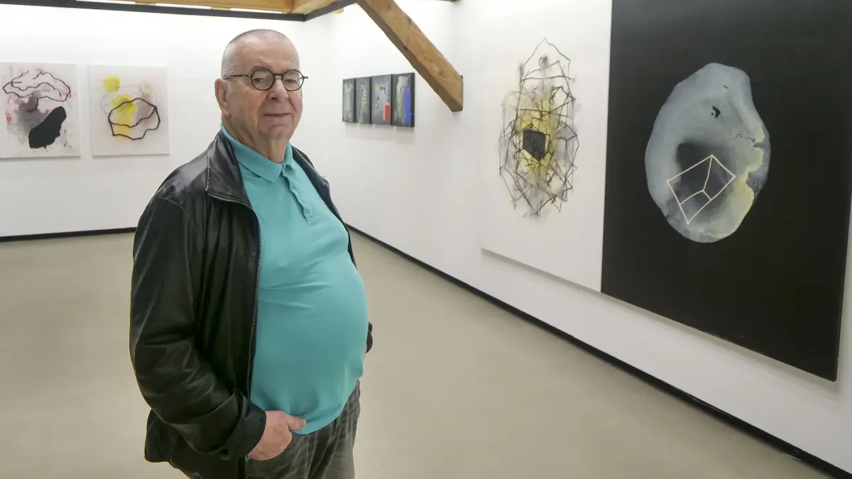 Leonberg - Austellung mit Arbeiten von Albert Merz (hier im Bild) im Galerieverein Leonberg.