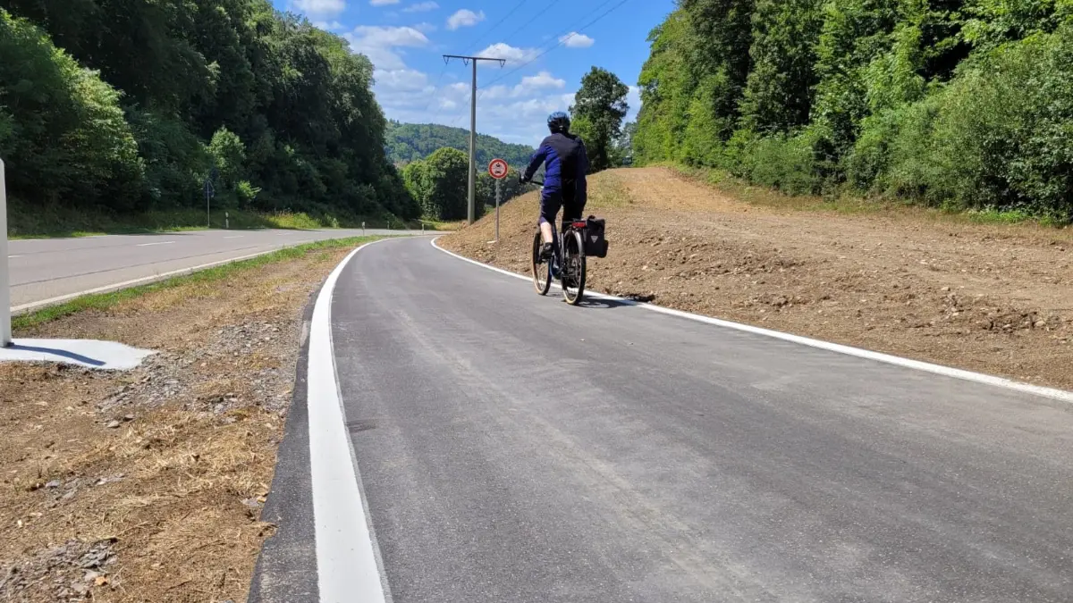 Radweg Aidlingen von oben Kehle