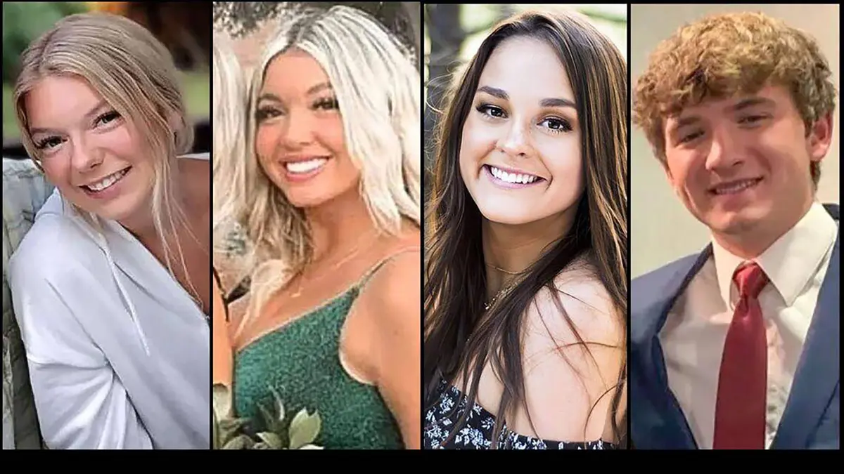 Die Opfer Madison Mogen, Kaylee Goncalves, Xana Kernodle and Ethan Chapin (v. l.)