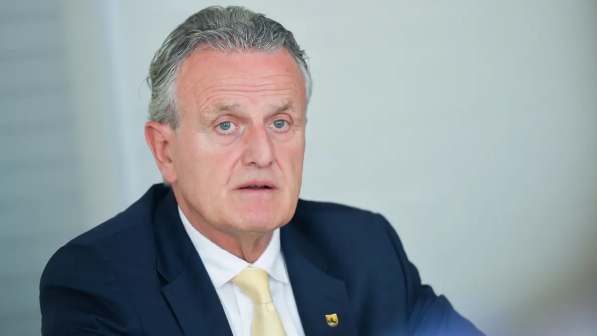 Stuttgart, Rathaus Interview mit dem OB Frank Nopper