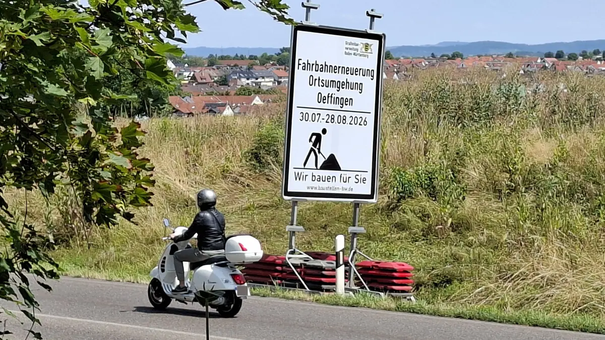 Sperrung der Ortsumfahrung Oeffingen