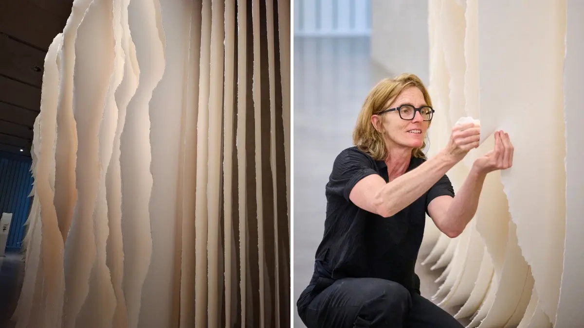 Angela Glajcar in der Galerie Stihl Waiblingen