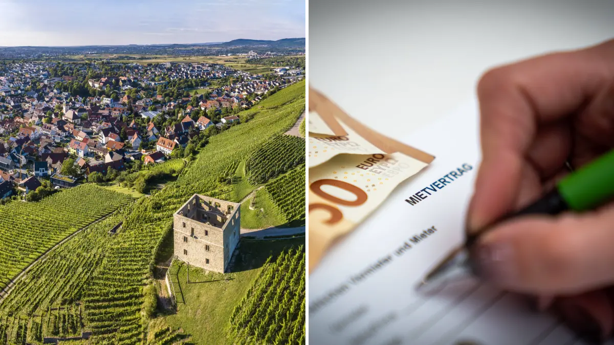 Kernen (hier der Blick auf den Ortsteil Stetten mit der markanten Yburg) ist mit 13,10 Euro im Durchschnitt pro Quadratmeter das zweitteuerste Pflaster bei den Mieten im Rems-Murr-Kreis - nur in einem Nachbarort sind die Mieten noch höher.