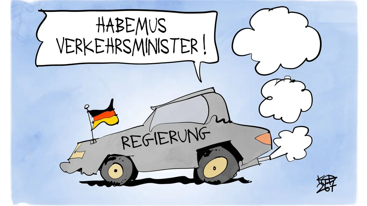 Karikatur des Tages – Verkehrsminister