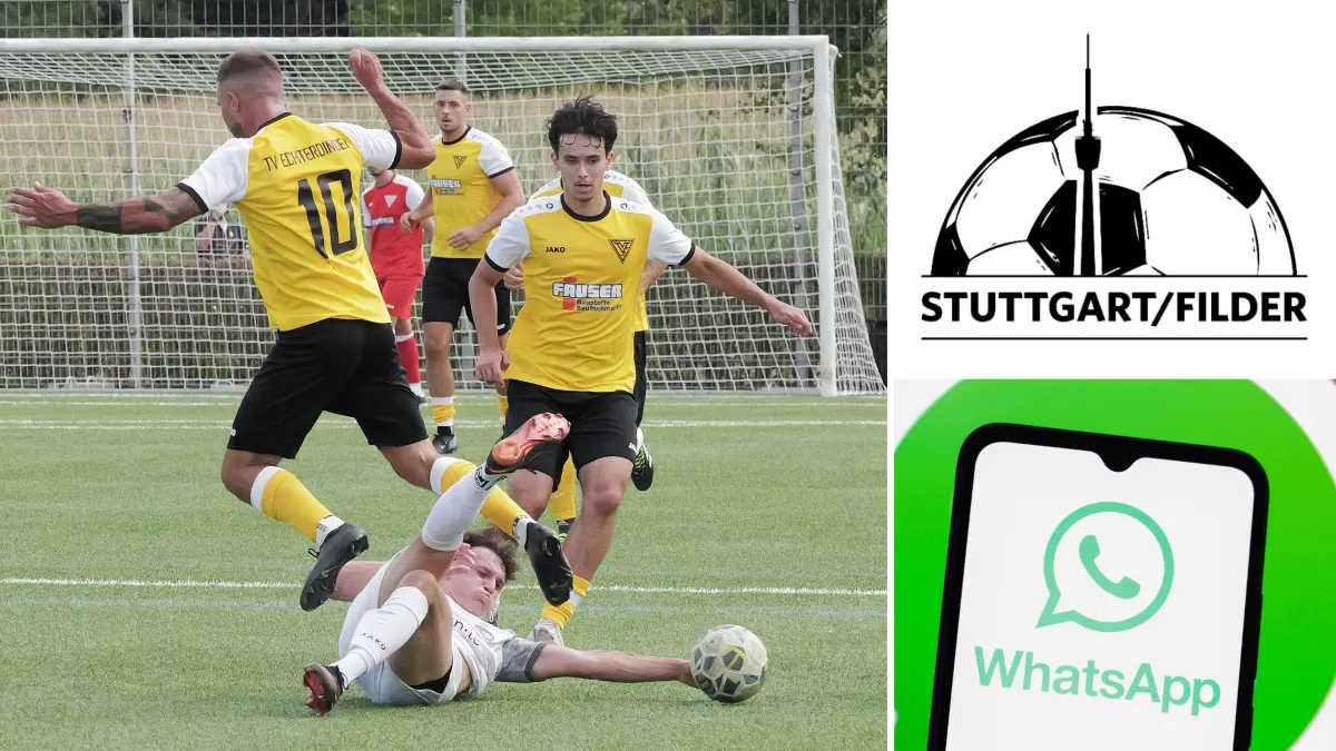Wir informieren auch via WhatsApp – mit dem Fußball-Stuttgart/Filder-Kanal.