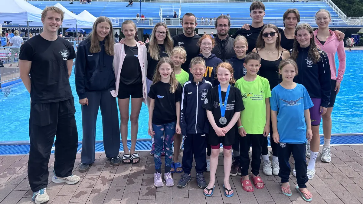 Schwimmer der SV Böblingen bei der württembergischen Meisterschaft