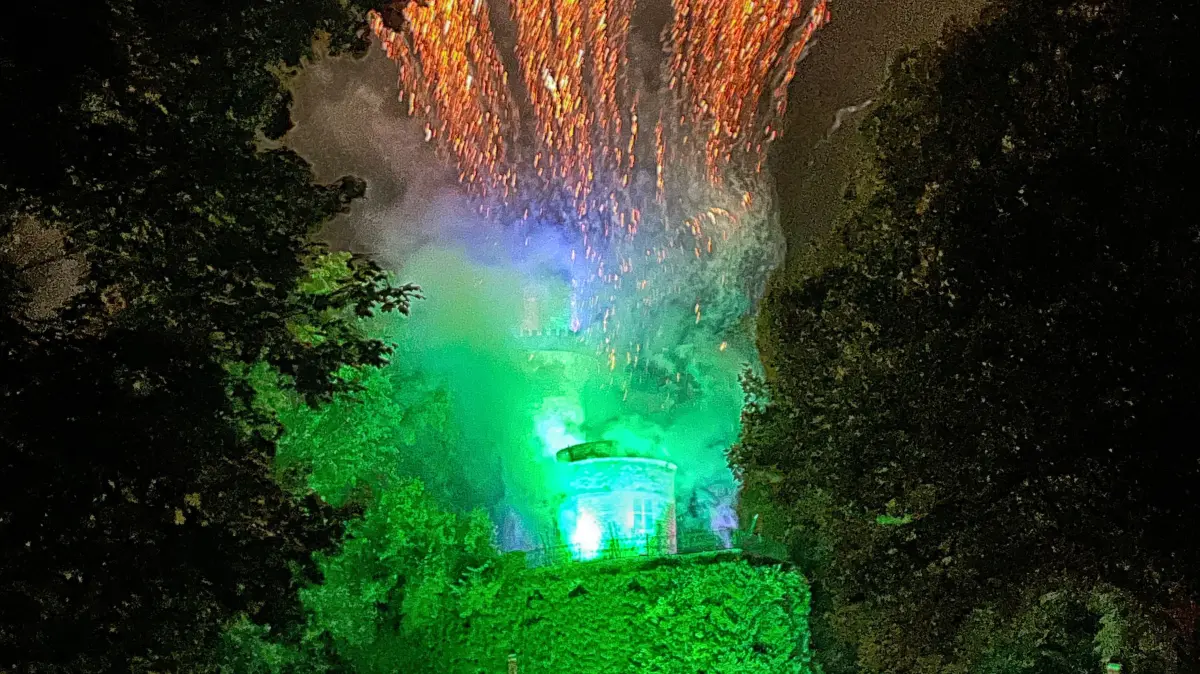 Ludwigsburg, DEU, 19.08.2023.Lichterzauber im Blühenden Barock BlüBa