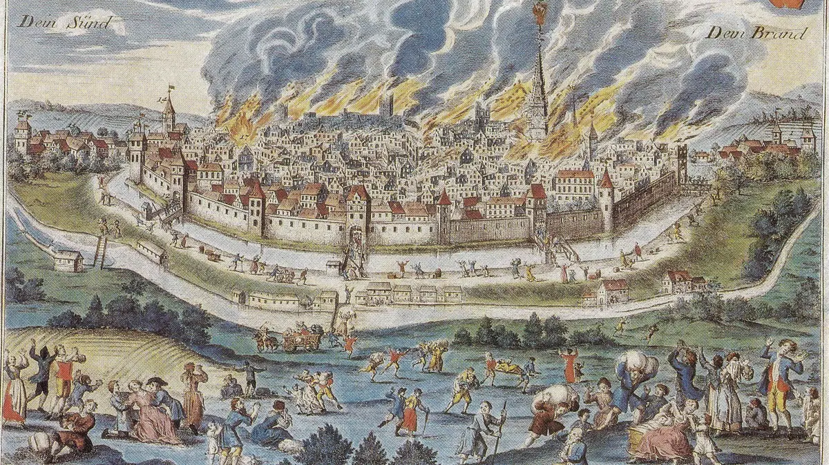 Stadtbrand Reutlingen 1726