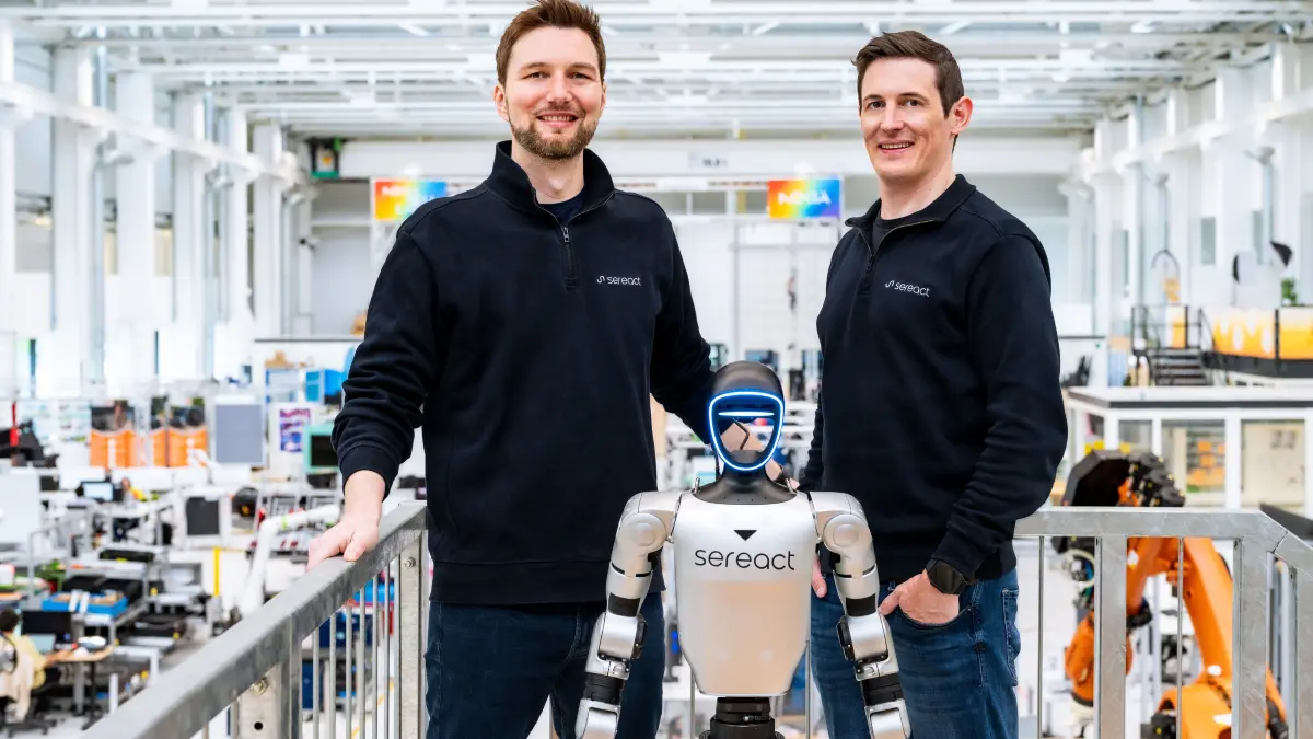 Ralf Gulde und Marc Tuscher mischen mit ihrem Start-up Sereact, eine Ausgründung der Universität Stuttgart, die Robotik- und KI-Branche auf