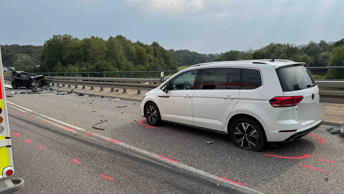Tödlicher Unfall auf der Bundesstraße 312 bei Neckartailfingen