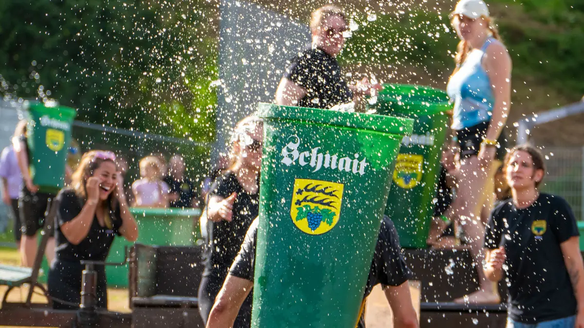 Das Buttenrennen ist einer der Höhepunkte auf der Schnaiter Kirbe
