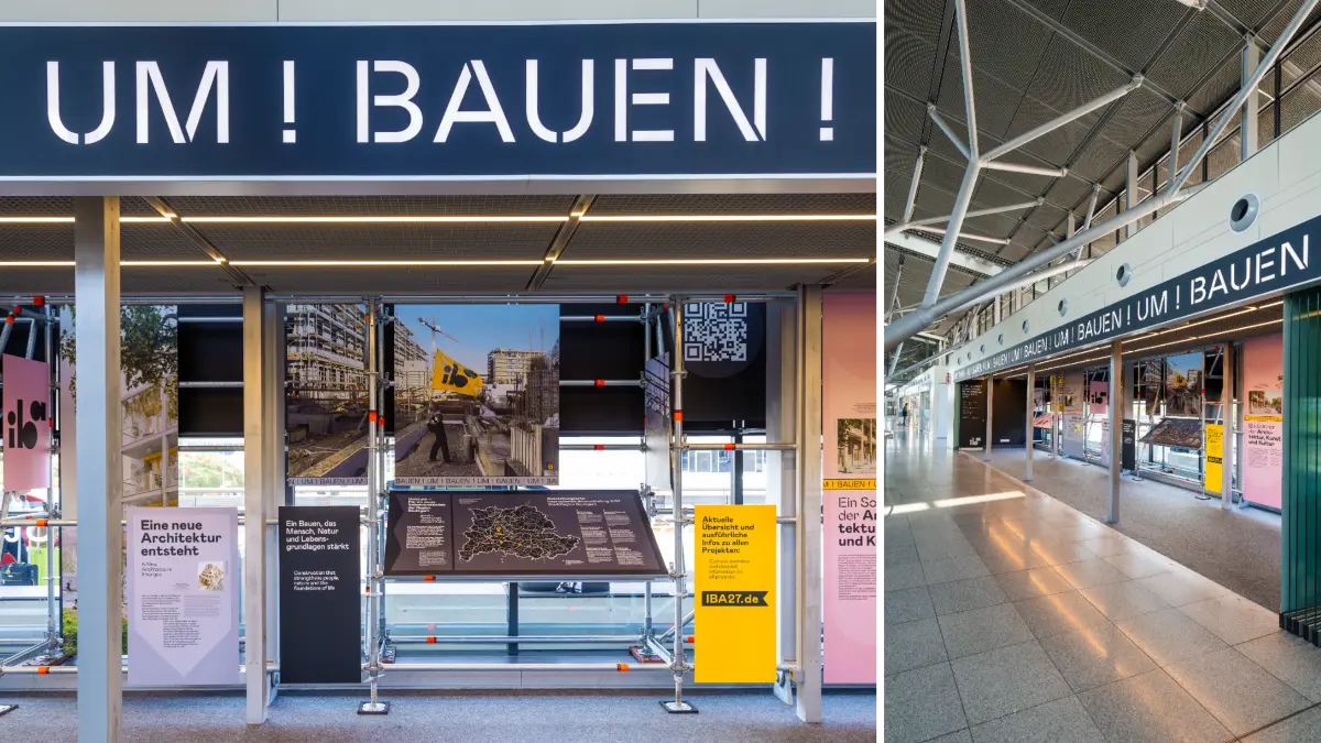 IBA27 Ausstellung Flughafen Stuttgart