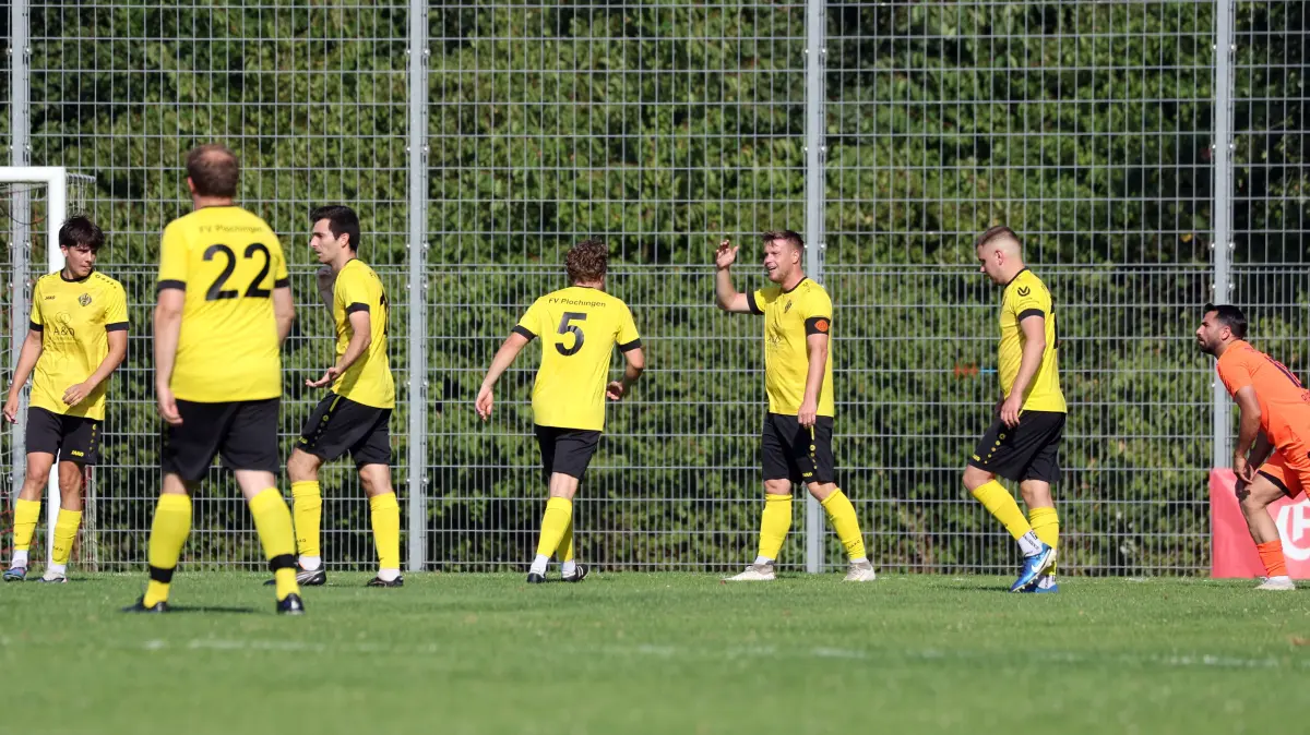 Tor für Plochingen im Spiel gegen den SC Altbach.