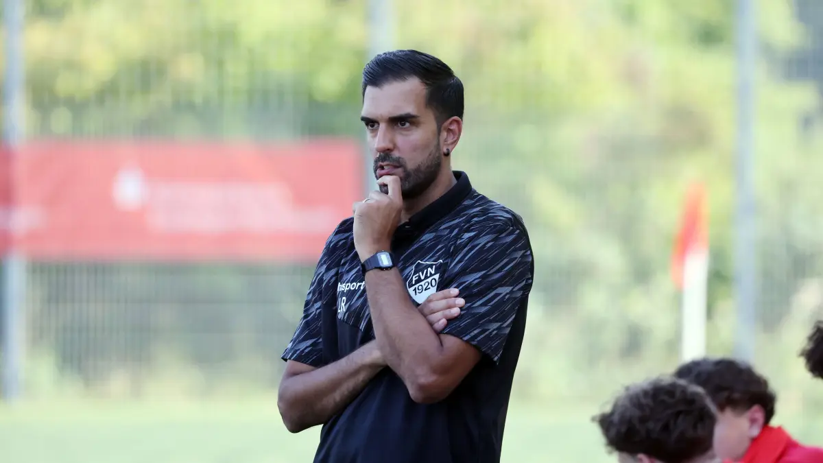 Fussball EZ-Pokal 2026 in Ruit
Luis Rodrigues Loucao (Trainer FV Neuhausen)
29.07.2026 Foto: Pressefoto Rudel/Robin Rudel
