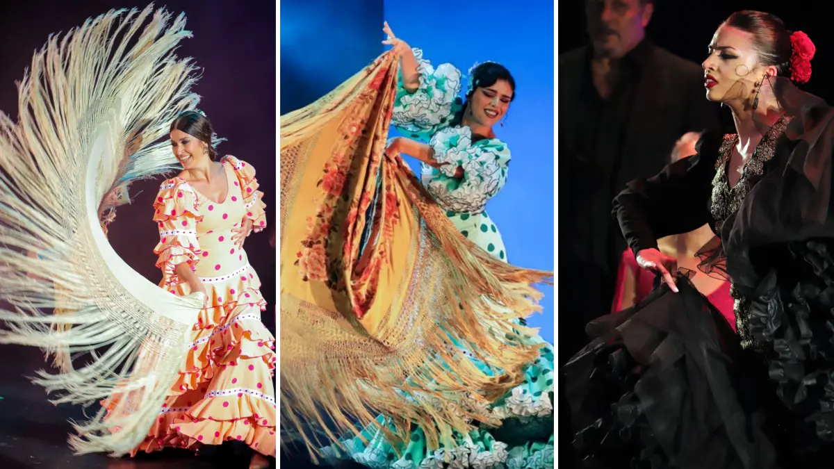 Flamencotänzerinnen Carmen Camacho, Araceli Muñoz und Sara Luque beim Stuttgarter Flamenco-Festival