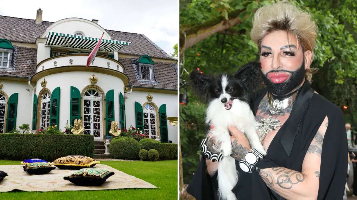 Harald Glööckler wohnt wieder in seiner Villa in Kirchheim an der Weinstraße.