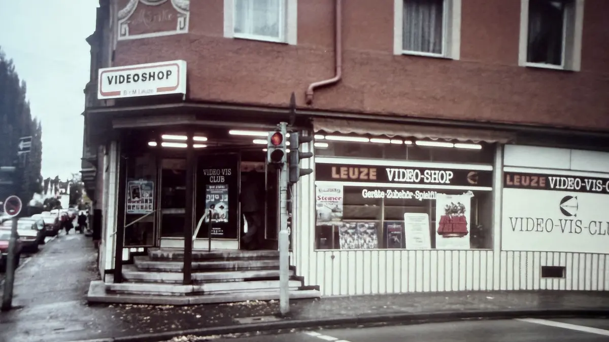 Von der Videothek Leuze gab es elf Filialen. Eine davon war in der Ludwigsburger Mörikestraße.