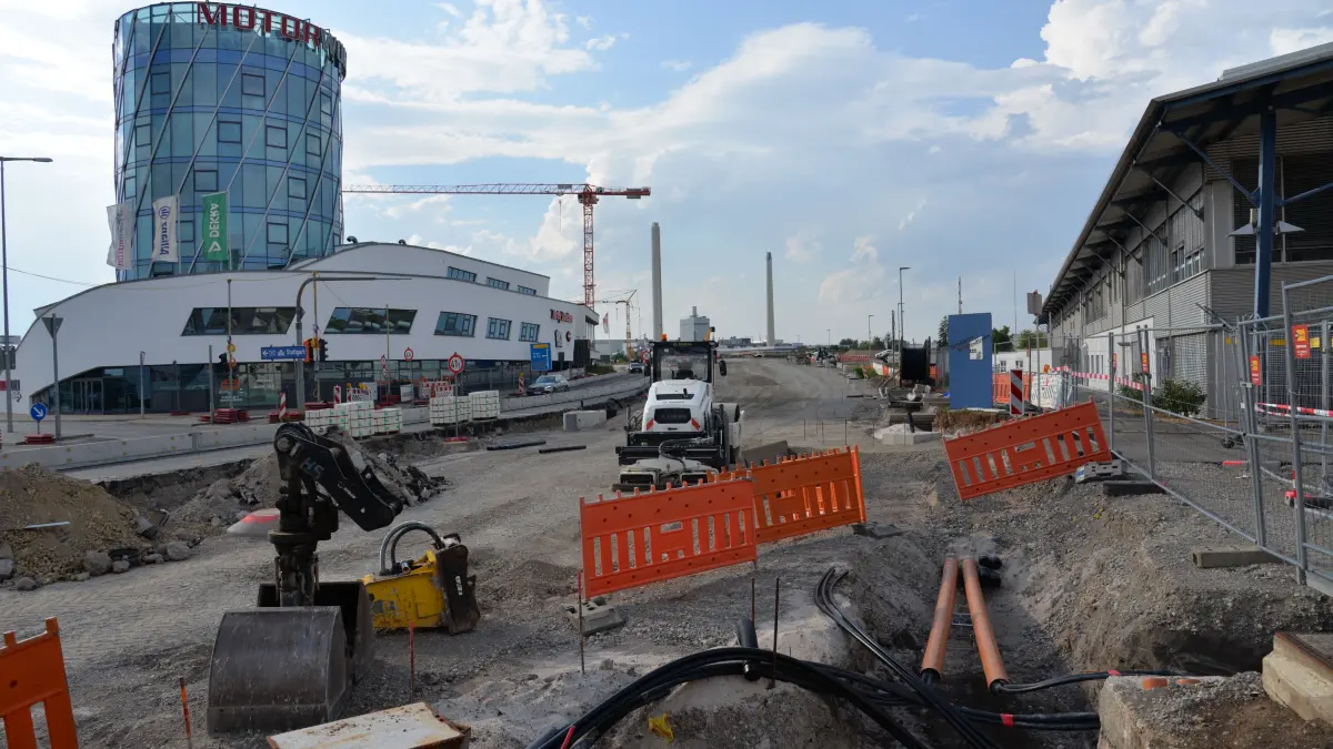 Baustelle Wolfgang-Brumme-Allee Böblingen