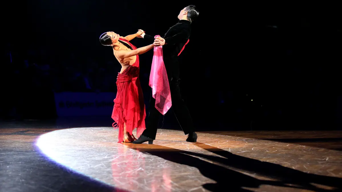 BAU // 16,08,2024, Deutschland, Stuttgart, Tanzen GOC German Open Championships, Showdance Chinesisches Paar Wang Jun / Jia Yiwen