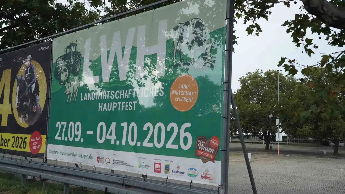 Im Herbst ist viel los auf dem Wasen: Neben dem Cannstatter Volksfest findet ab 27. September auch das Landwirtschaftliche Hauptfest statt.