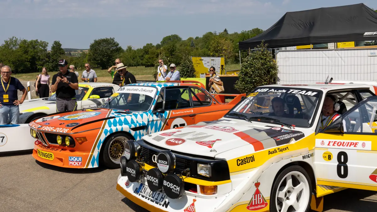 Bergpreis Schwäbische Alb 2026; Neuffen: Dieter Röscheisen darf am 6. September mit dem Audi quattro S1-E2 an den Start gehen.