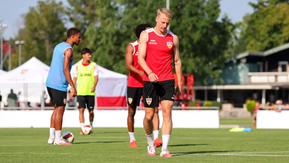Fußball VfB Stuttgart Trainingslager: BAU // 05.08.2026, Deutschland, Grassau, Fußball Bundesliga, Saison 2026/2027, Trainingslager VfB Stuttgart, Chris Führich