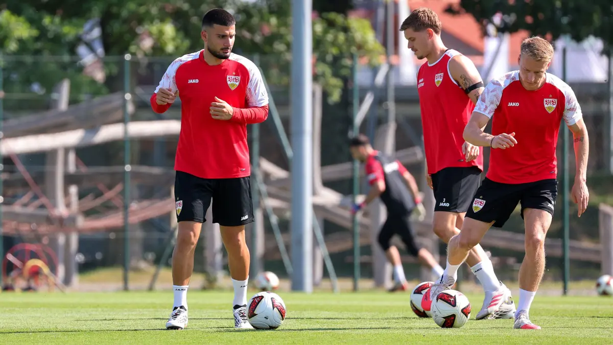 Fußball VfB Stuttgart Trainingslager: BAU // 05.08.2026, Deutschland, Grassau, Fußball Bundesliga, Saison 2026/2027, Trainingslager VfB Stuttgart, Deniz Undav