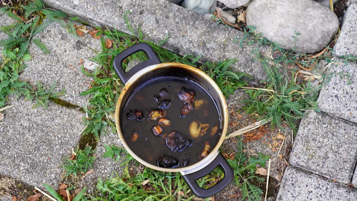 Nur der Koch weiß, was das hätte werden sollen: In Eschenbach hat dieses angebrannte Essen einen Feuerwehreinsatz ausgelöst.