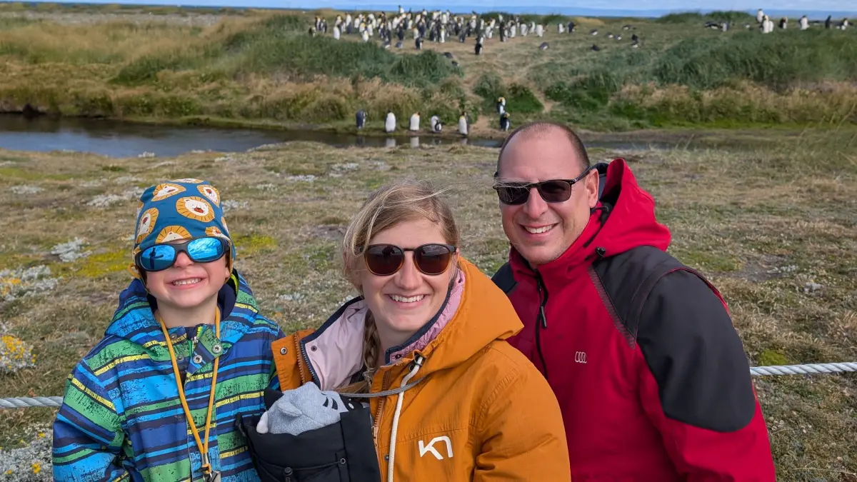 In Chile konnte Familie Scheib Pinguine beobachten.