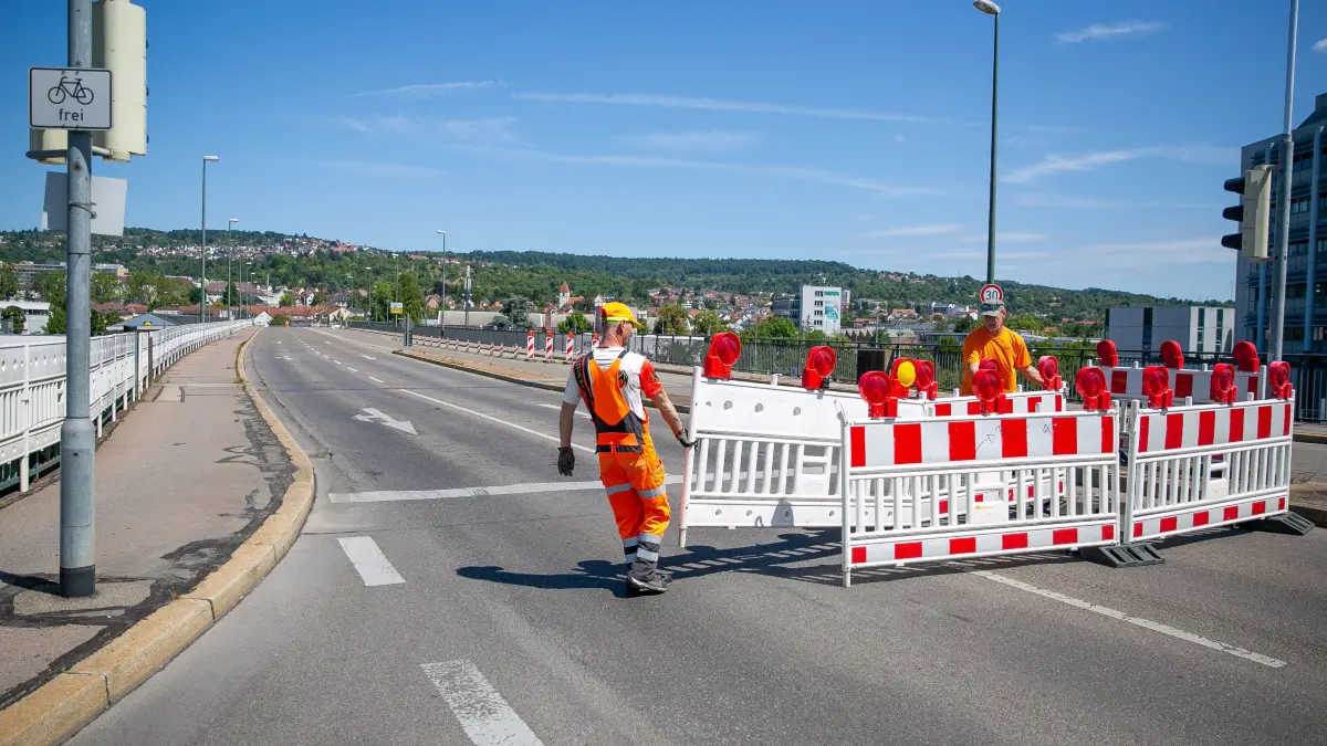foto: Roberto Bulgrin
07. 08. 2026
Esslingen, Sperrung der Adenauerbruecke