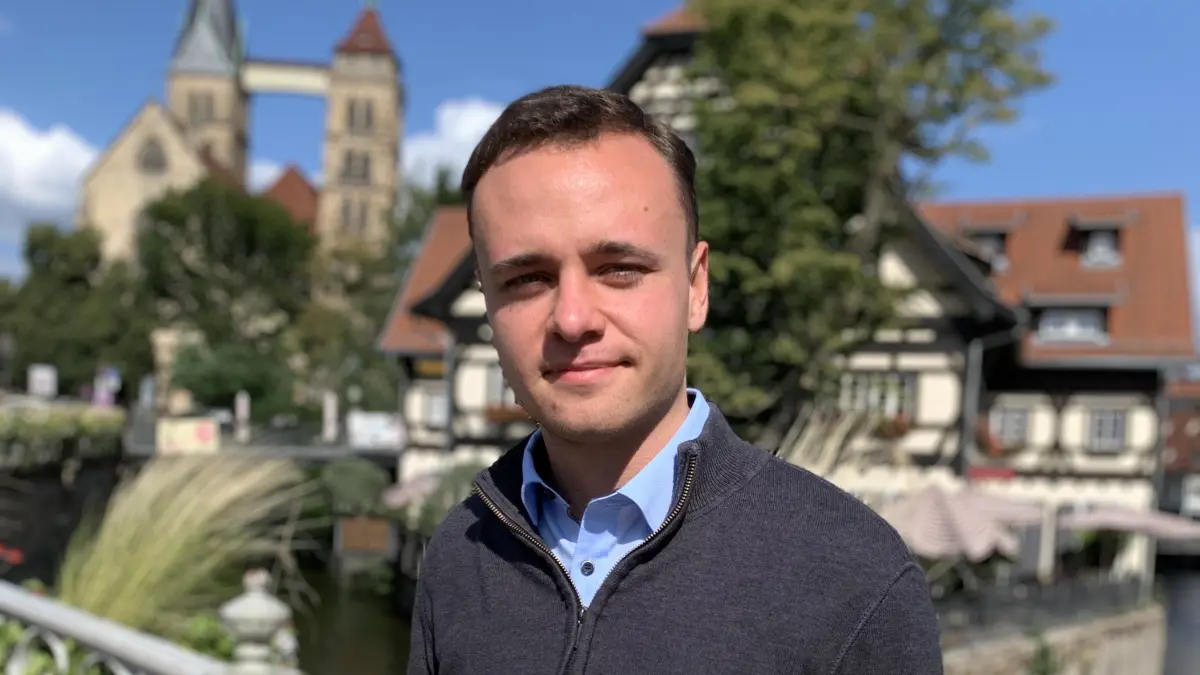 Ehrgeizig und sozial engagiert: Viktor Warkentin von der Hochschule Esslingen