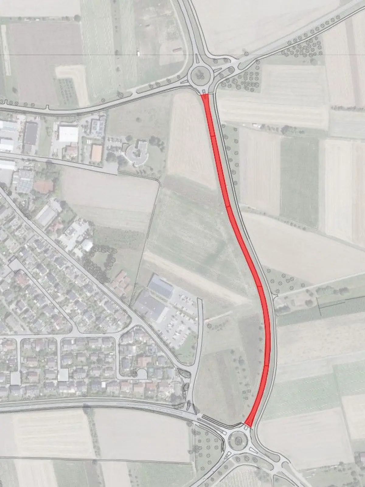 Gesperrte Strecke bei Herrenberg