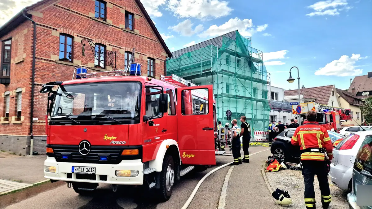 Dachstuhlbrand, Goethestr., Schwaikheim, 10.08.2026.