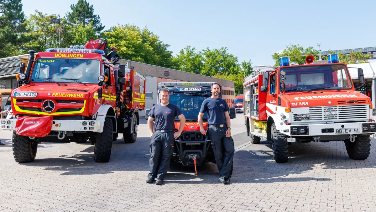Böblingen, Feuerwehr, Unimog, Spezialfahrzeuge, löschen, Geländefahrzeug, Tobias Fiala, Alexander Kienle