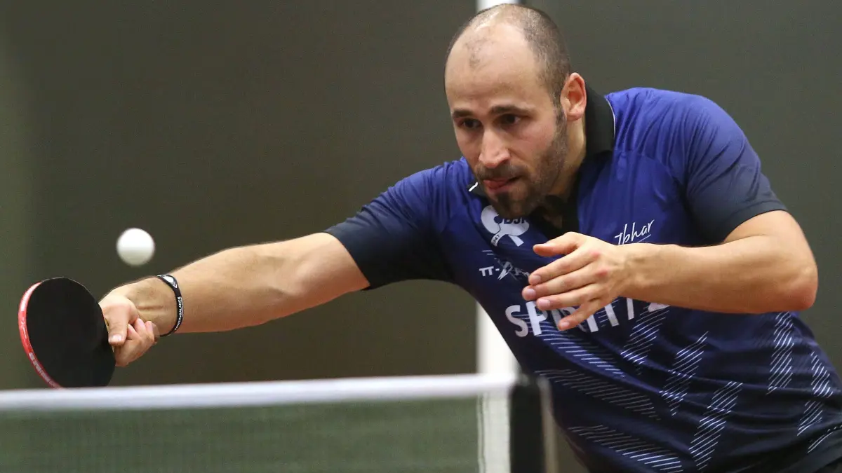 BAU// 11.01.2020 Bietigheim Tischtennis TTC Bietigheim-Bissingen vs. DJK Sportbund Stuttgart, Dauud Cheaib DJK *** BAU 11 01 2020 Bietigheim Table Tennis TTC Bietigheim Bissingen vs DJK Sportbund Stuttgart, Dauud Cheaib DJK