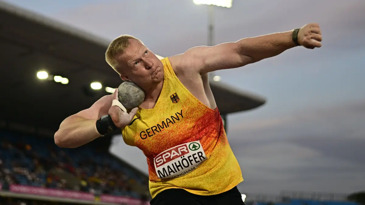 GBR, European Athletics Championships, Athletics, 10.08.2026,: Erik MAIHOEFER (Germany, VfL Sindelfingen, SHOT PUT Men)
GBR, European Athletics Championships, Athletics, 10.08.2026,
Foto: EIBNER-Pressefoto/Jan Papenfuss