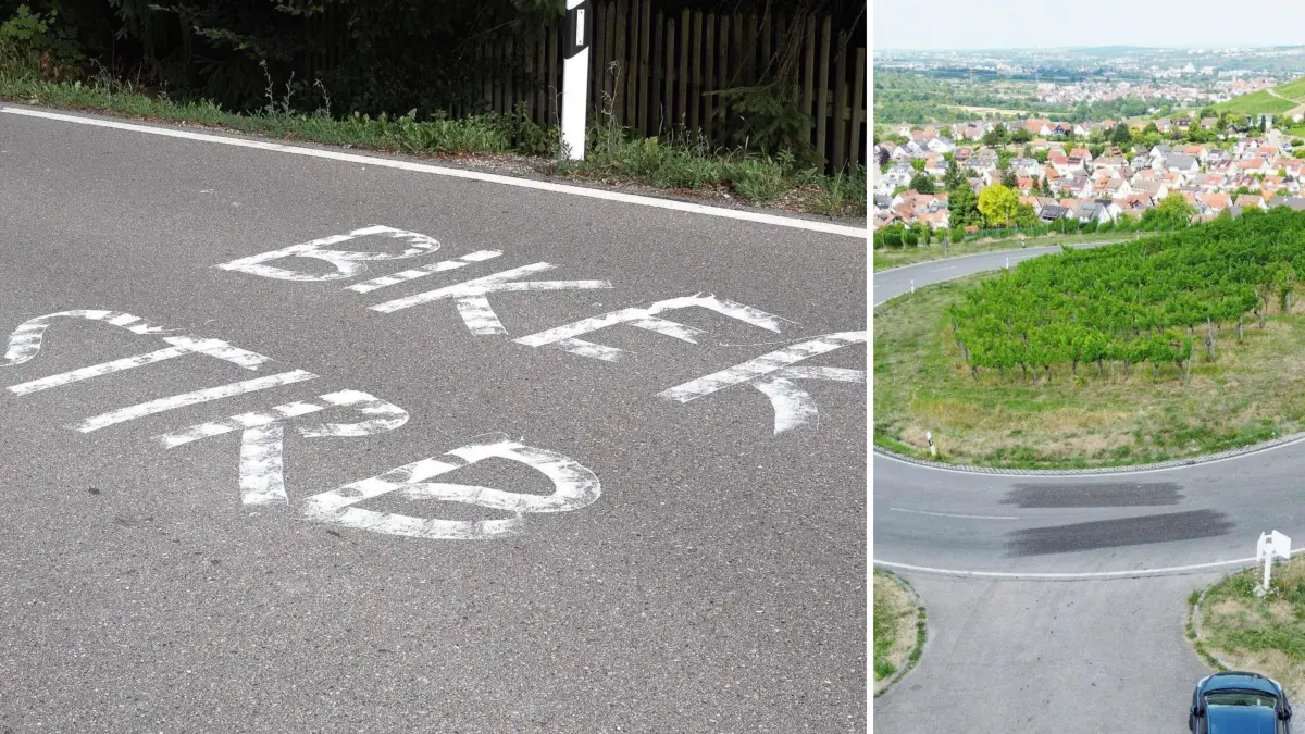 Auf mehreren bei Motorradfahrern beliebten Strecken im Rems-Murr-Kreis wurden Drohungen auf der Fahrbahn aufgebracht. Mittlerweile sind alle entfernt.
