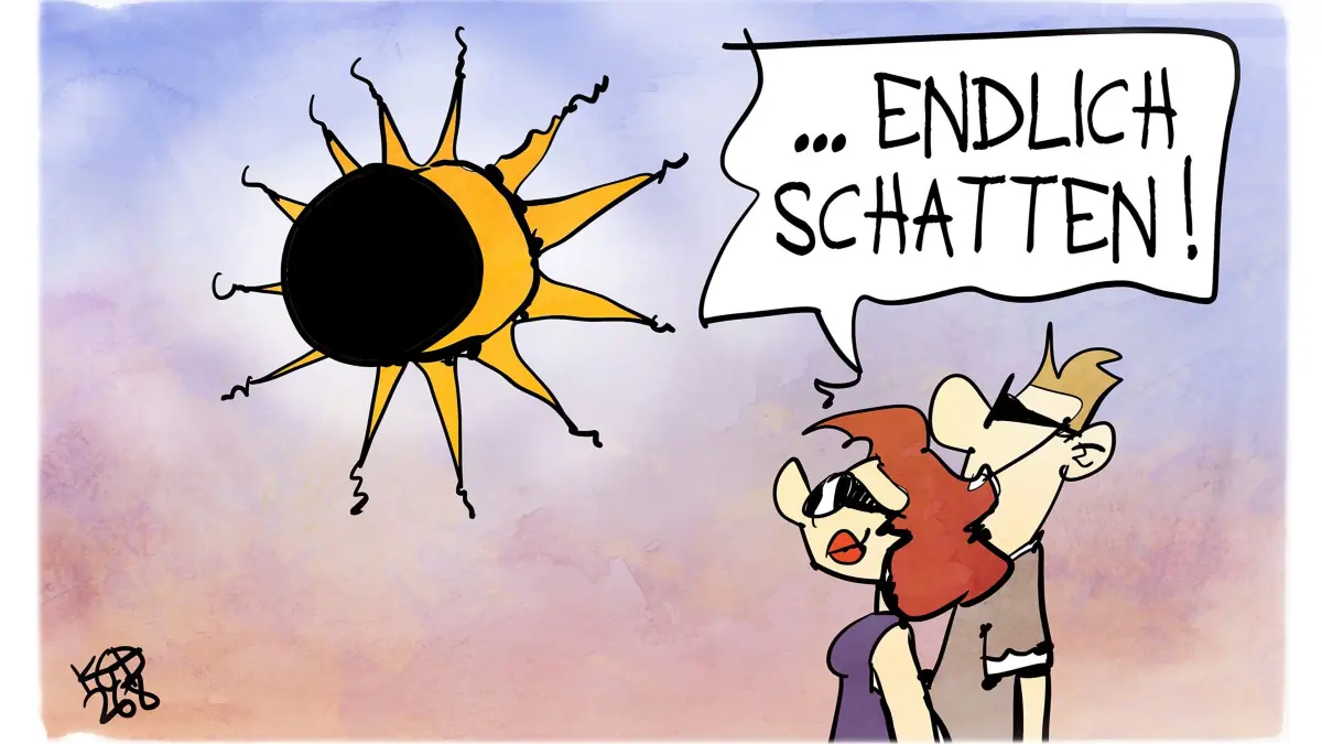 Karikatur des Tages, Sonnenfinsternis