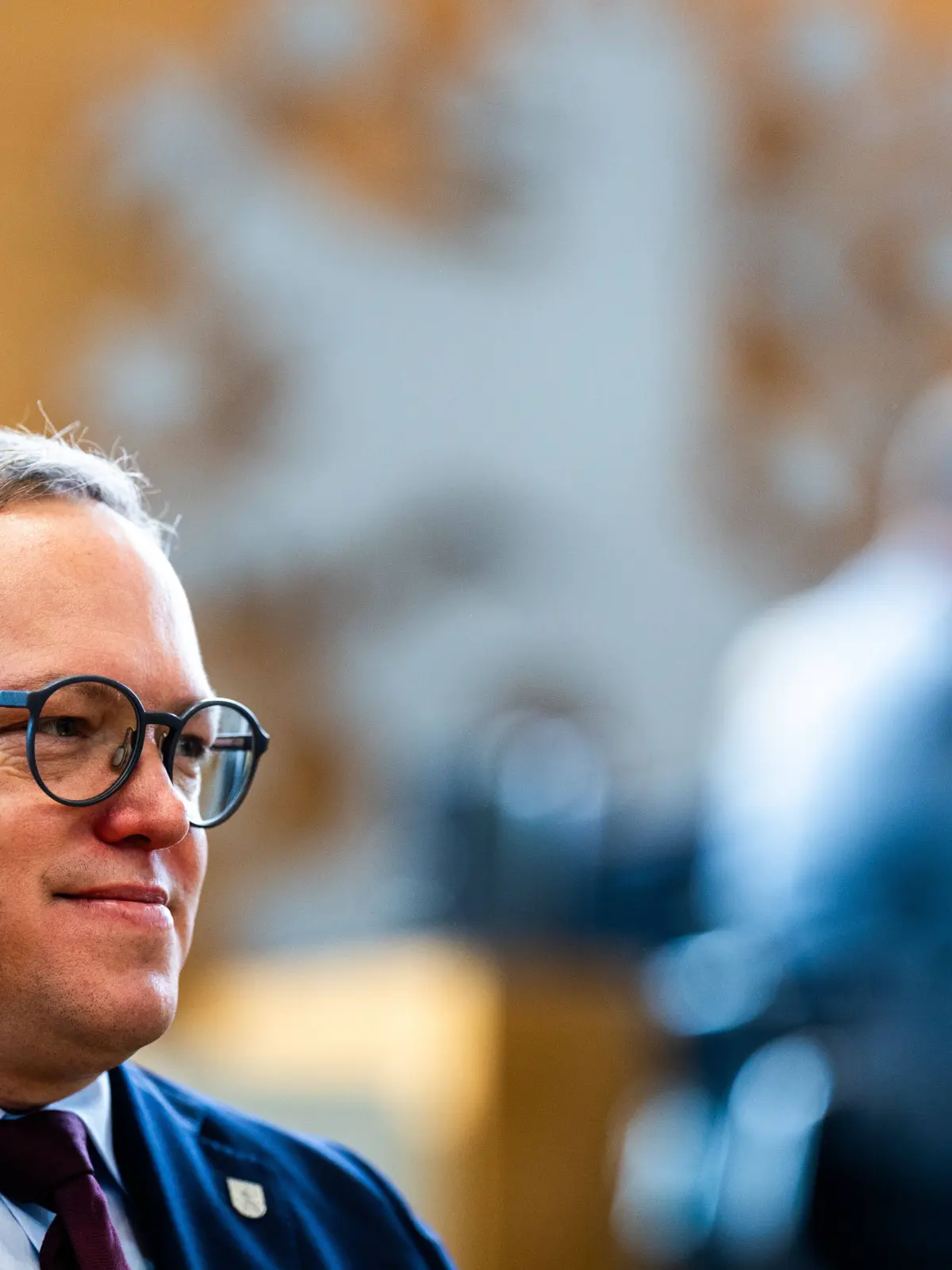Mario Voigt beim konstruktiven Misstrauensvotum im Erfurter Landtag.