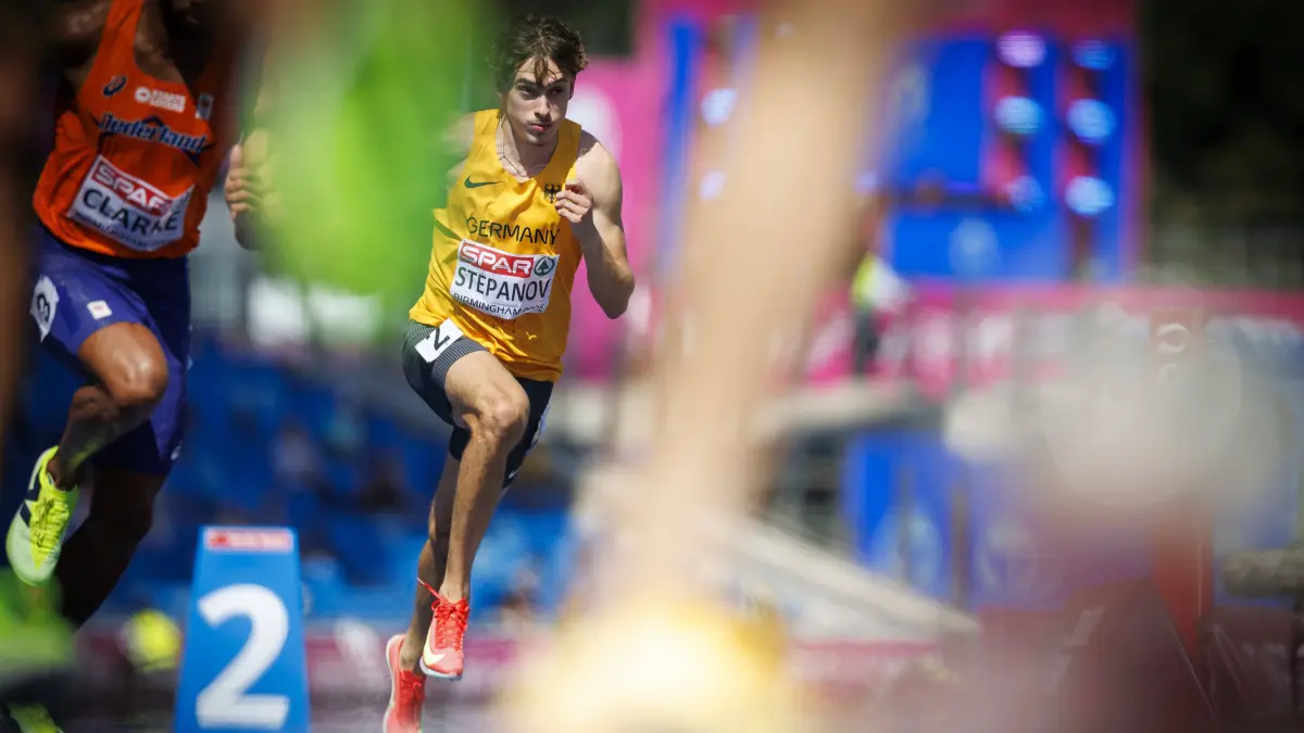 BIRMINGHAM, GREAT BRITAIN - AUGUST 12, 2026: Alexander STEPANOV GER / Germany competing in the 800m semis during the European Athletics Championships at Alexander Stadium on August 12, 2026 in Birmingham, Great Britain. Great Britain Copyright: xAxelxKohringx
