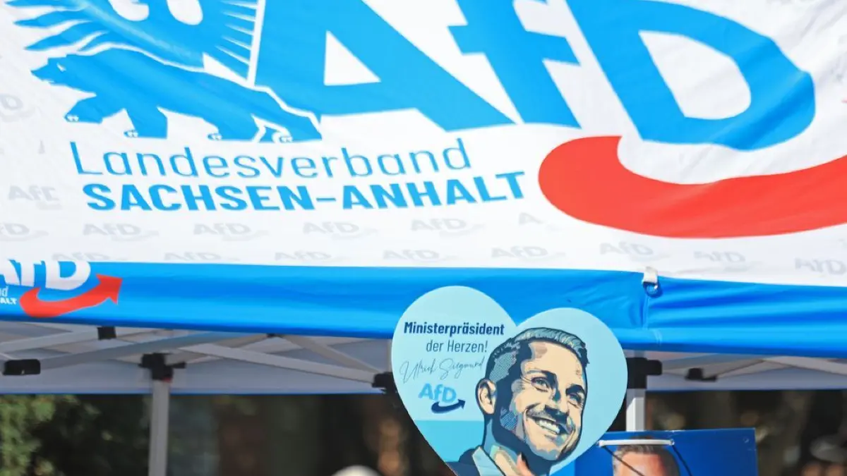 Knapp vier Wochen vor der Landtagswahl in Sachsen-Anhalt kommt die AfD in einer Wahlumfrage des Meinungsforschungsinstituts Pollytix auf 43 Prozent der Stimmen.