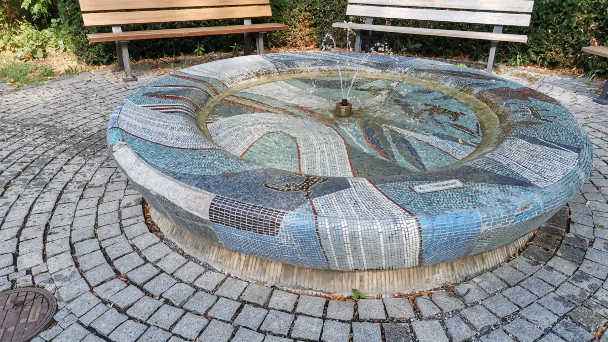 Salamanderbrunnen im Stadtpark Kornwestheim