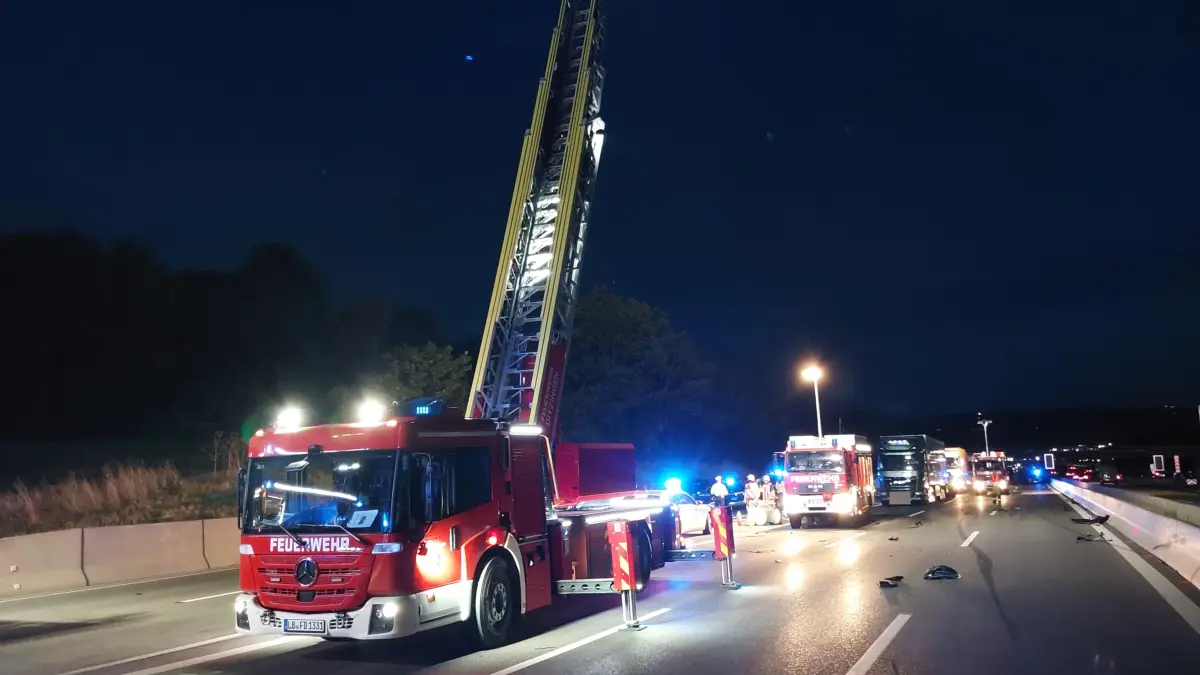 Unfall auf A81 Zuffenhausen