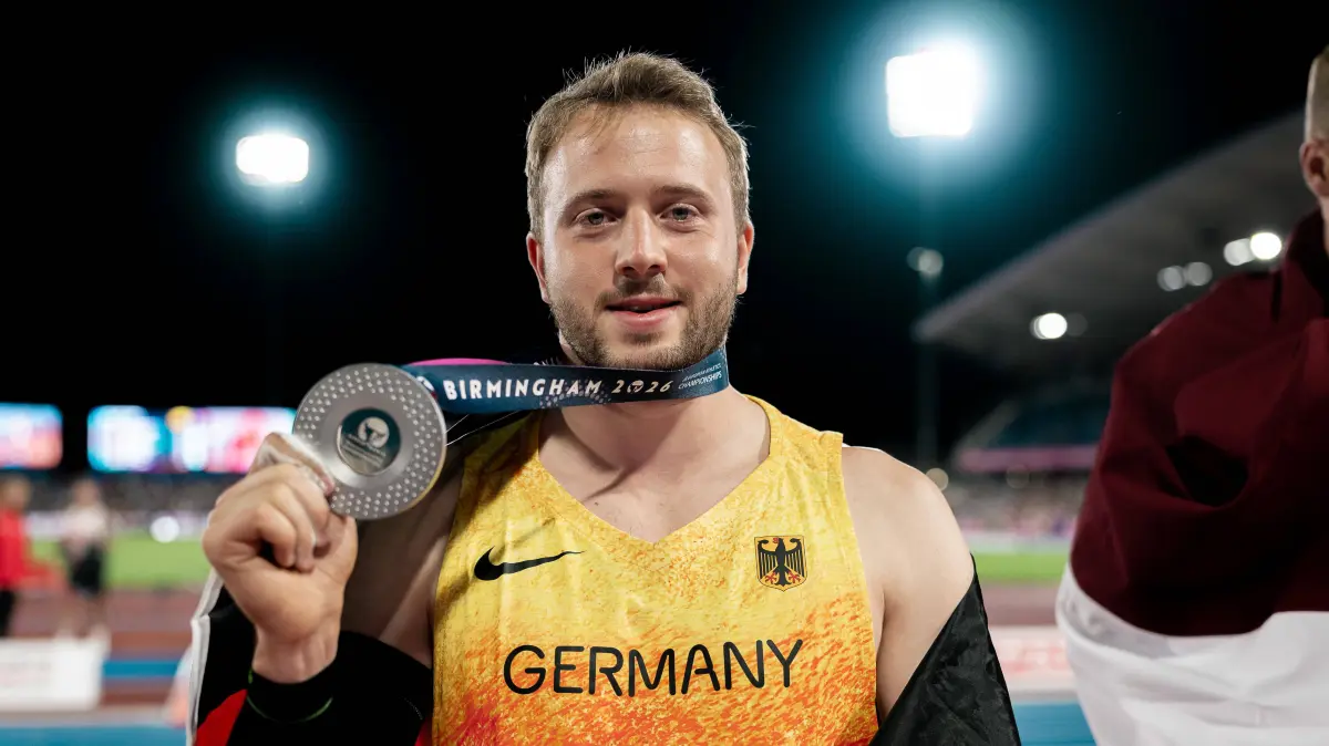 Nick Thumm VfB Stuttgart, Speerwurf Maenner, GBR, Leichtathletik, Athletics, European Athletics Championships 2026, Leichtathletik Europameisterschaft 2026, Birmingham 2026, 09.08.2026, GBR, Leichtathletik, Athletics, European Athletics Championships 2026, Leichtathletik Europameisterschaft 2026, Birmingham 2026, 09.08.2026 Birmingham *** Nick Thumm, VfB Stuttgart, Men s Javelin Throw, GBR, Track and Field, Athletics, 2026 European Athletics Championships, 2026 European Track and Field Championships, Birmingham 2026, August 9, 2026, GBR, Track and Field, Athletics, 2026 European Athletics Championships, 2026 European Track and Field Championships, Birmingham 2026, August 9, 2026, Birmingham Copyright: xStefanxMayerx EP_SMR