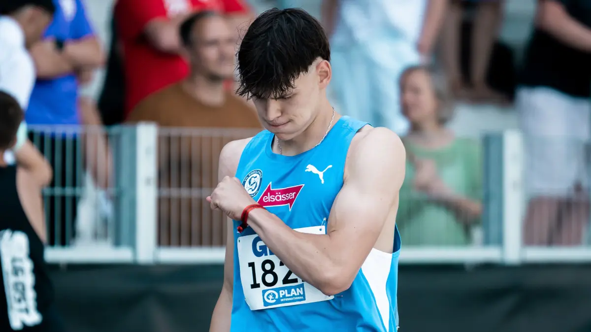 Gartmann Jannis (VfL Sindelfingen, 1821, 400m Huerden Maenner), GER, Leichtathletik, Athletics, Deutsche Meisterschaften U16/U20, Wattenscheid, 11.07.2026,
Foto: Eibner-Pressefoto/Stefan Mayer
