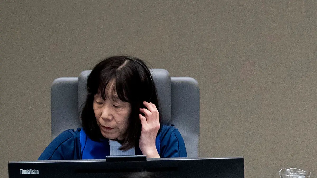 Internationaler Strafgerichtshof - Richterin Akane: ARCHIV - 25.01.2019, Niederlande, Den Haag: Richterin Tomoko Akane sitzt bei der ersten Anhörung des Chefs des Fußballverbandes der Zentralafrikanischen Republik Ngaissona vor dem Internationalen Strafgerichtshof (IStGH). (zu dpa: «US-Sanktionen gegen Präsidentin des Strafgerichtshofs») Foto: Koen Van Weel/ANP Pool via AP/dpa +++ dpa-Bildfunk +++