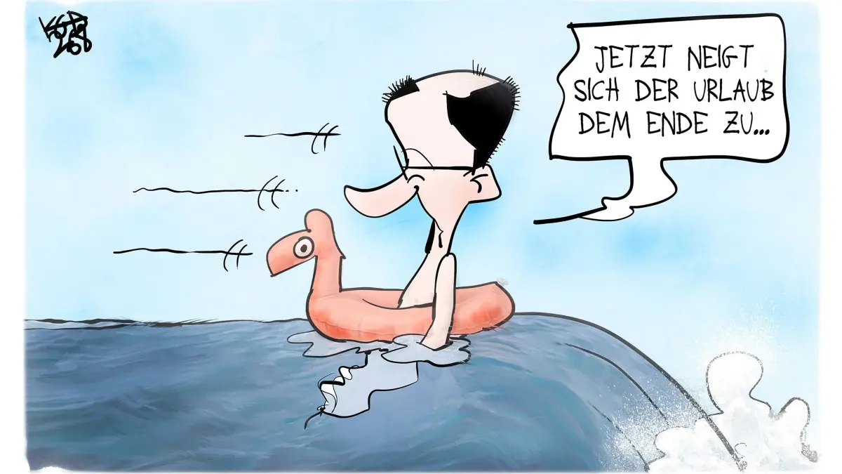 Kanzler Merz in der Sommerpause