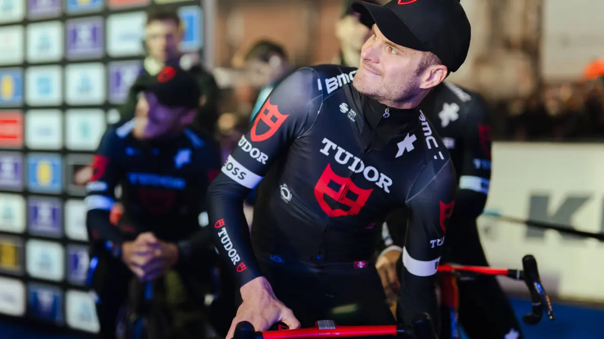 Omloop Het Nieuwsblad, Ninove BEL, 24.02.2024 Alexander Krieger GER, Tudor Pro Cycling Team, Omloop Het Nieuwsblad, Ninove BEL, 24.02.2024 *** Omloop Het Nieuwsblad, Ninove BEL , 24 02 2024 Alexander Krieger GER, Tudor Pro Cycling Team , Omloop Het Nieuwsblad, Ninove BEL , 24 02 2024 Copyright: xBEAUTIFULxSPORTS/Hilgerx