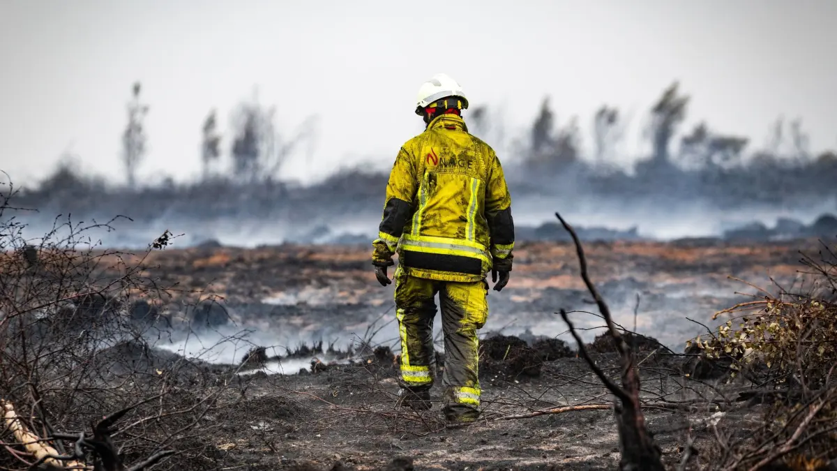 Waldbrand im Hohen Venn